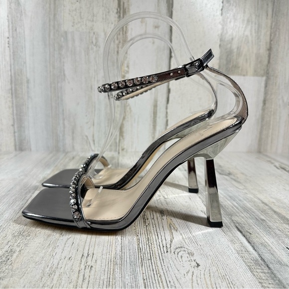 New Marc Fisher Karima Rhinestones Embellished Heeled Sandals #961 - Picture 2 of 13